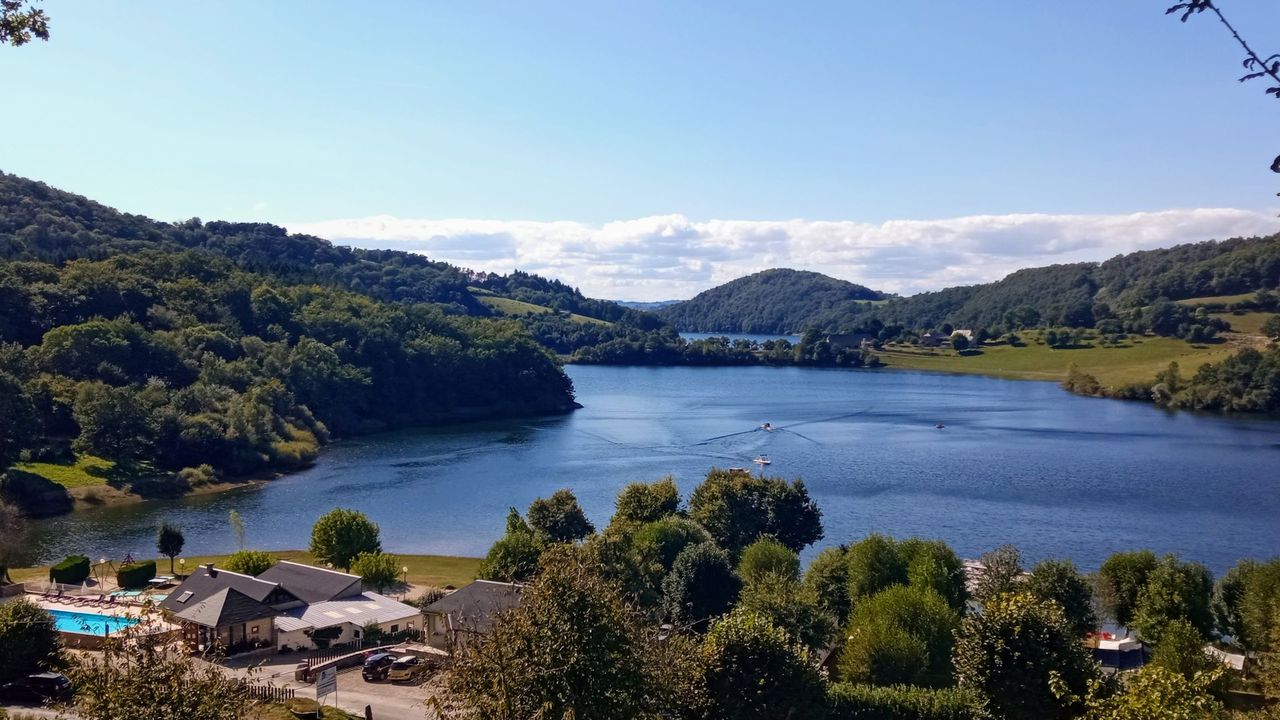 The reception of campsite in Aveyron