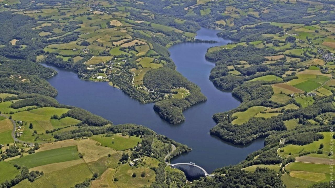 la lac de la selve vue aerienne